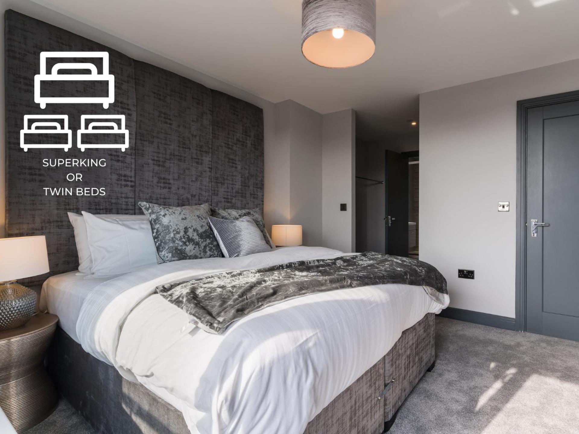 Luxe Apartments, The Moorwell, Parking, Gym - 10Mins Cardiff City Ctr Rom bilde